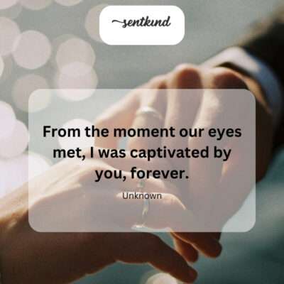 Captivated forever at first sight.