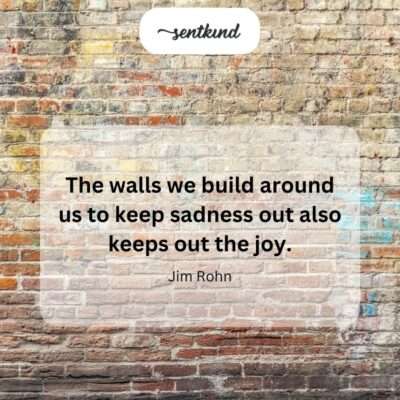 Isolation as a barrier to both pain and happiness.