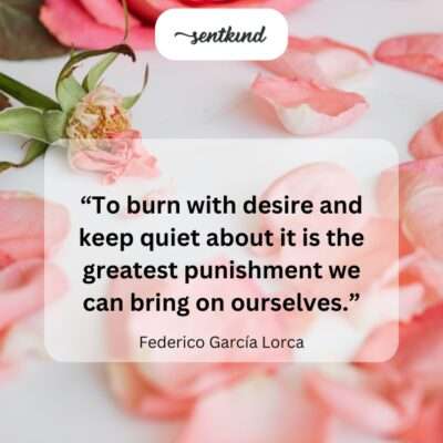 Suppressed desire as self-inflicted torment