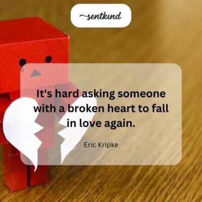 Rebuilding love after heartbreak.