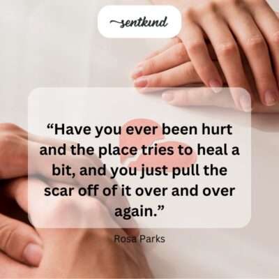 Self-inflicted emotional pain.