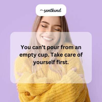 Prioritize your well-being.