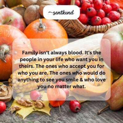 Chosen family is everything.
