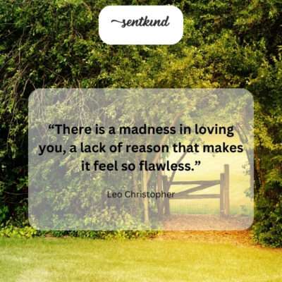 Love's irrationality is what makes it perfect.