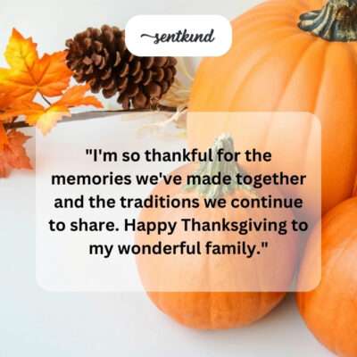 Thankful for family memories and traditions.