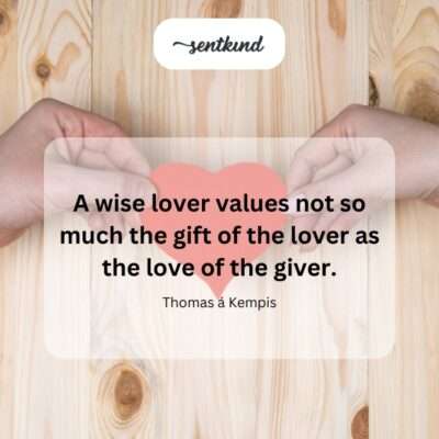 Value the love, not just the gift.