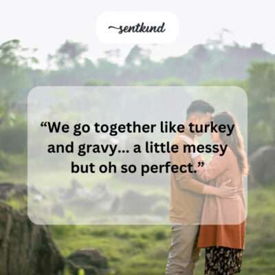 Turkey and gravy love.