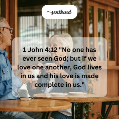 Loving shows God's complete love in us.
