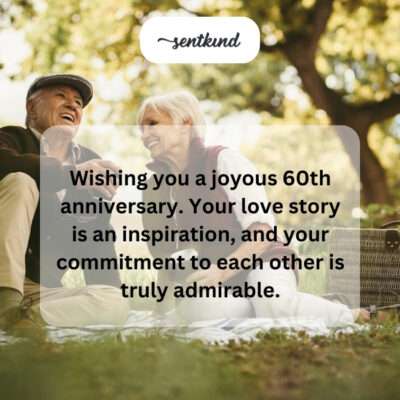 Joyous 60th, an inspiring love story.