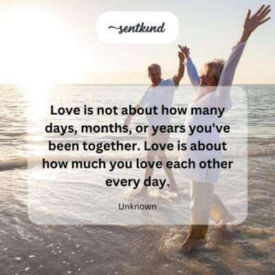 Daily love, not just time.