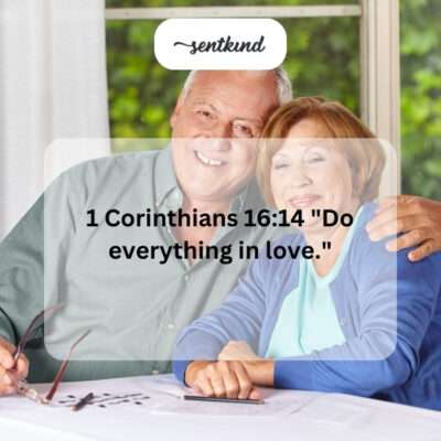 Everything done in love.
