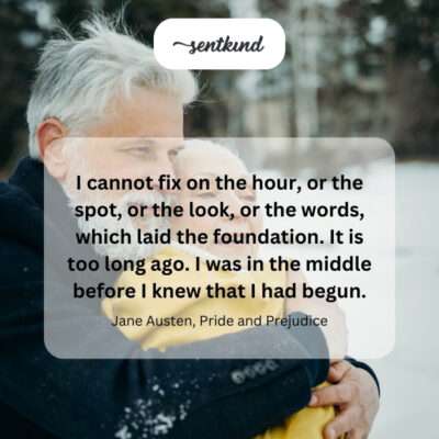 Love's subtle and gradual beginning.