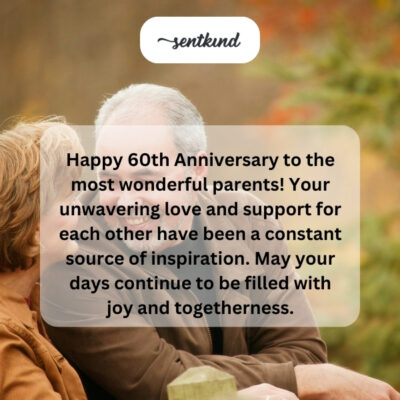 Wonderful parents, 60 years of inspiring love.