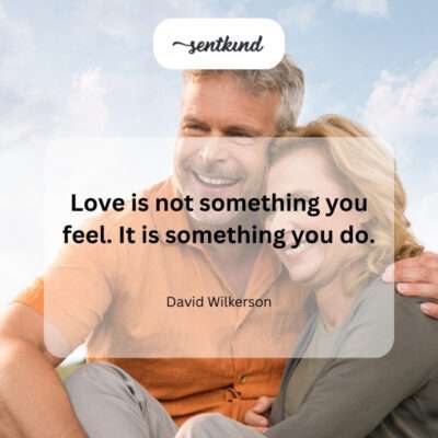 Love is action, not just feeling.