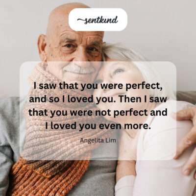 Loving imperfections even more.