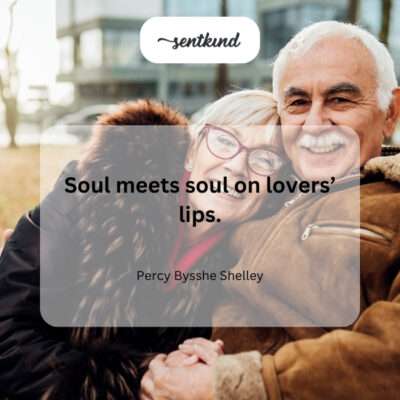 Souls connected through kisses.