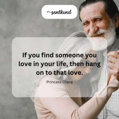 Holding onto love.