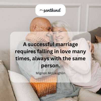Re-falling in love over time.