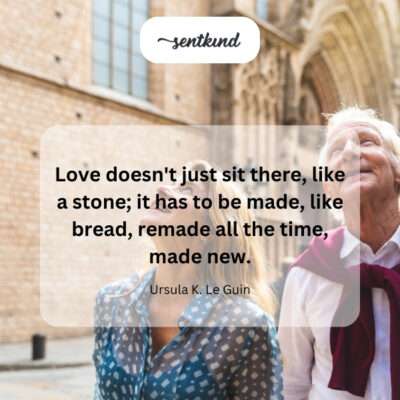 Love is made, like bread, always new.