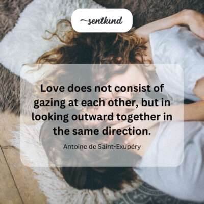 Love is shared direction, not just mutual gaze.
