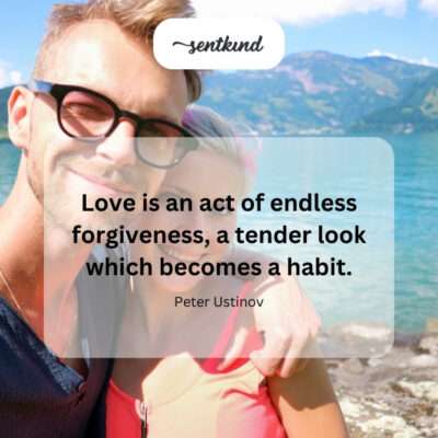 Love as continuous forgiveness and gentle habit.