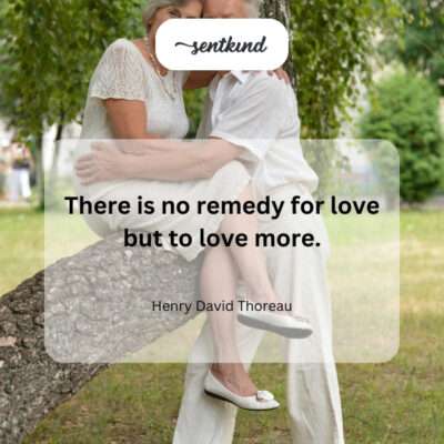 The only cure for love is more love.
