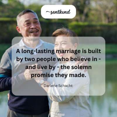 A marriage built on commitment.