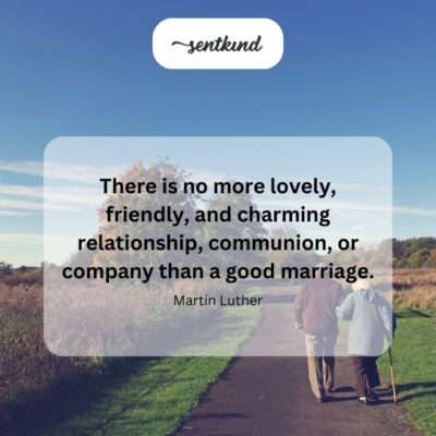 The beauty of a good marriage.