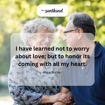 Honoring the arrival of love.