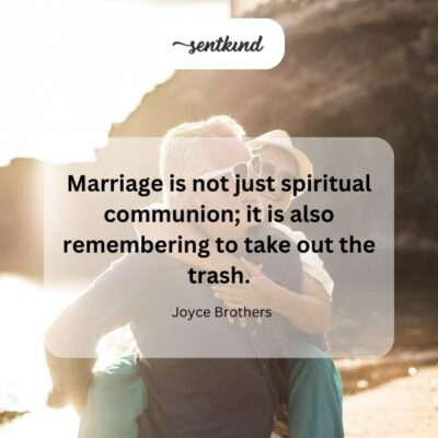 Practicality in marriage.