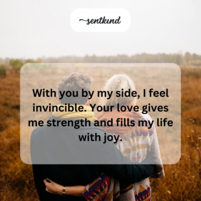Invincible with girlfriend's love.