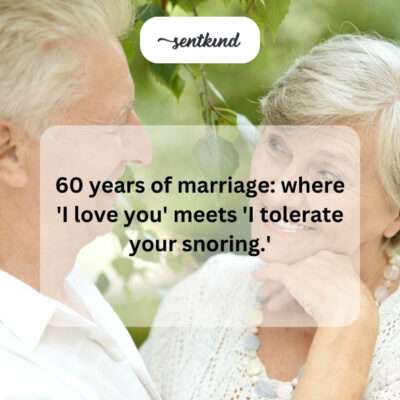 Humorous contrast between love and tolerance in marriage.