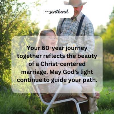 60 years, beauty of a Christ-centered union.