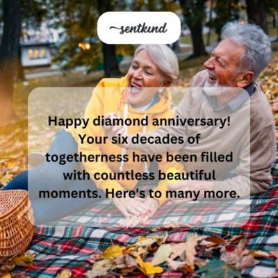 Happy diamond anniversary, countless moments.