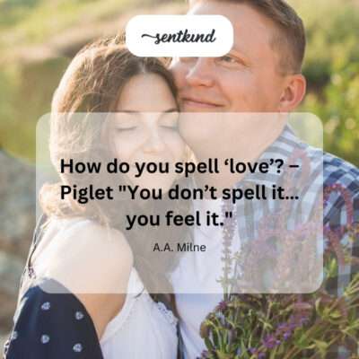 Love is a feeling, not spelled.
