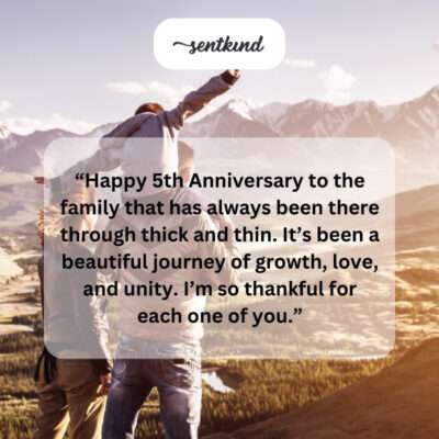 Celebrating 5 years of family love.