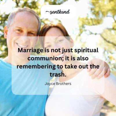Marriage: spiritual connection plus everyday realities.
