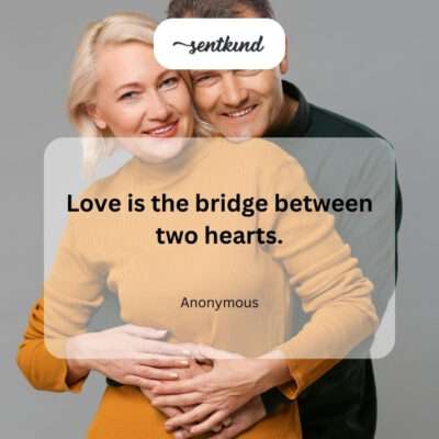 A bridge connecting two hearts.