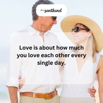 Love's measure is daily affection.