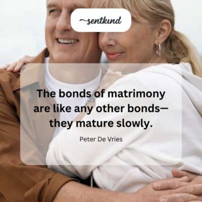 Marital bonds strengthen over time.