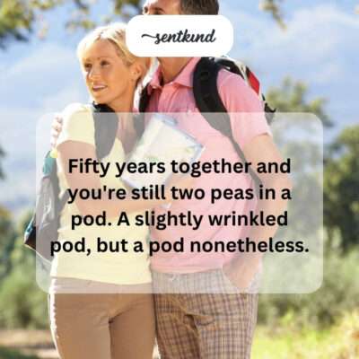 50 years: still two peas in a wrinkled pod.