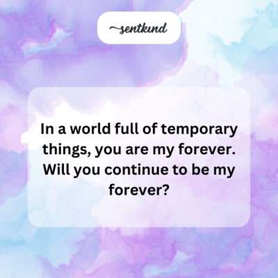 My forever in a temporary world.
