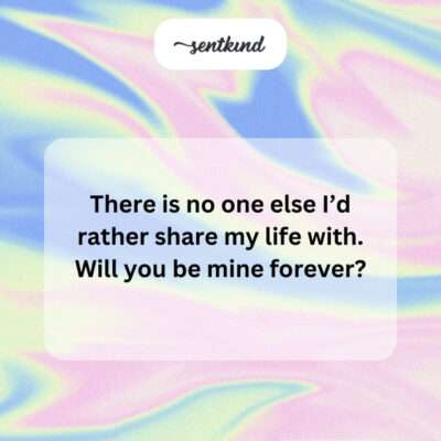 Only you, forever mine?