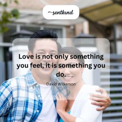 Love as action, not just emotion.