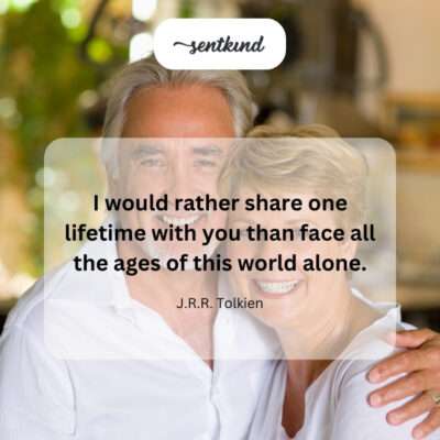 Life with you over eternity alone.