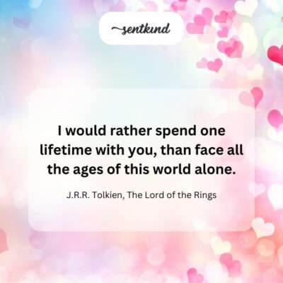 A lifetime with you is all I desire.