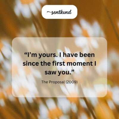 Yours from the first moment.