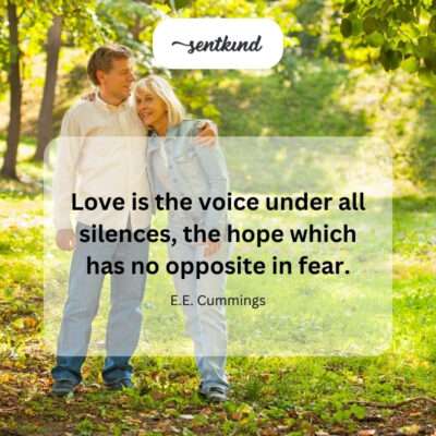 Love: underlying voice and fearless hope.