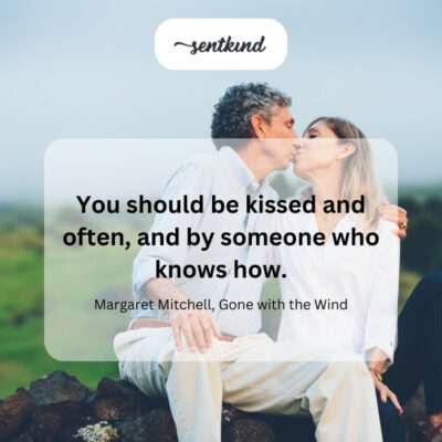 An implied kiss.