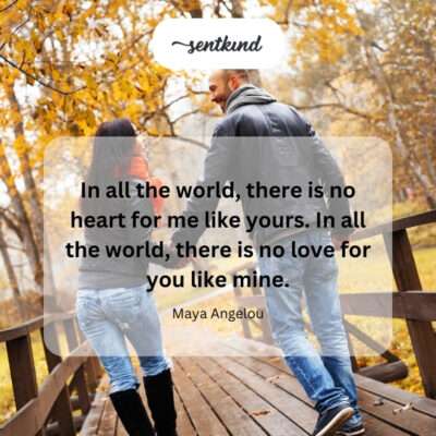 Unique love and connection between us.